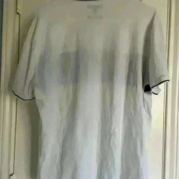 Banana Republic White Blue Colorblock Polo size XL - Picture 2 of 3
